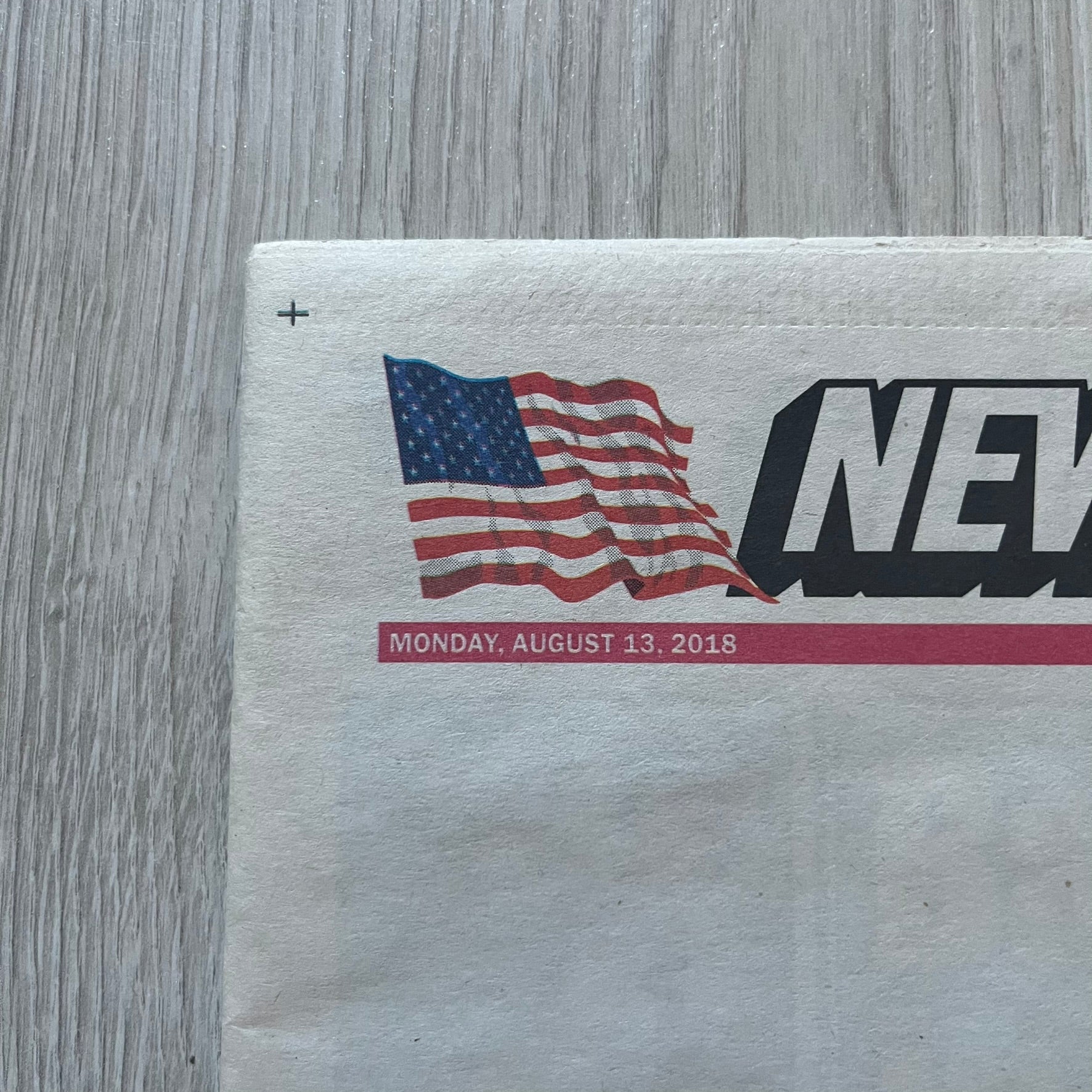 Supreme New York Post Newspaper “Late City Final Edition” from Fall/Winter 2018, released on August 13th, 2018. Features the iconic Supreme box logo printed on the cover (front and back). Includes the full original newspaper, with only the cover designed by Supreme.