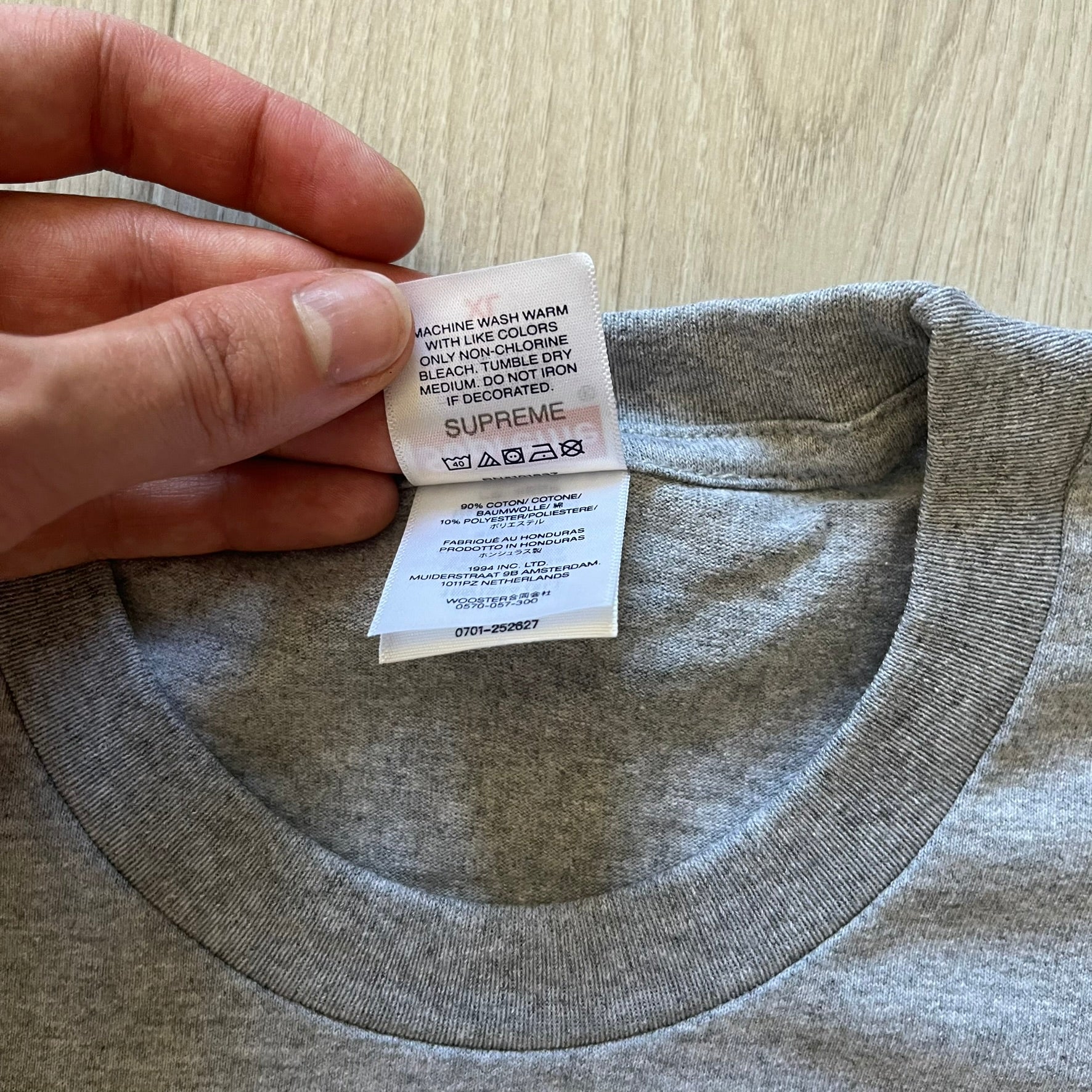 Supreme Playboi Carti photo tee in Heather Gray from the FW25 collection, featuring a large front print of the influential rapper. Crafted from soft cotton, it merges Supreme’s iconic photo tee format with Carti’s distinct cultural presence.