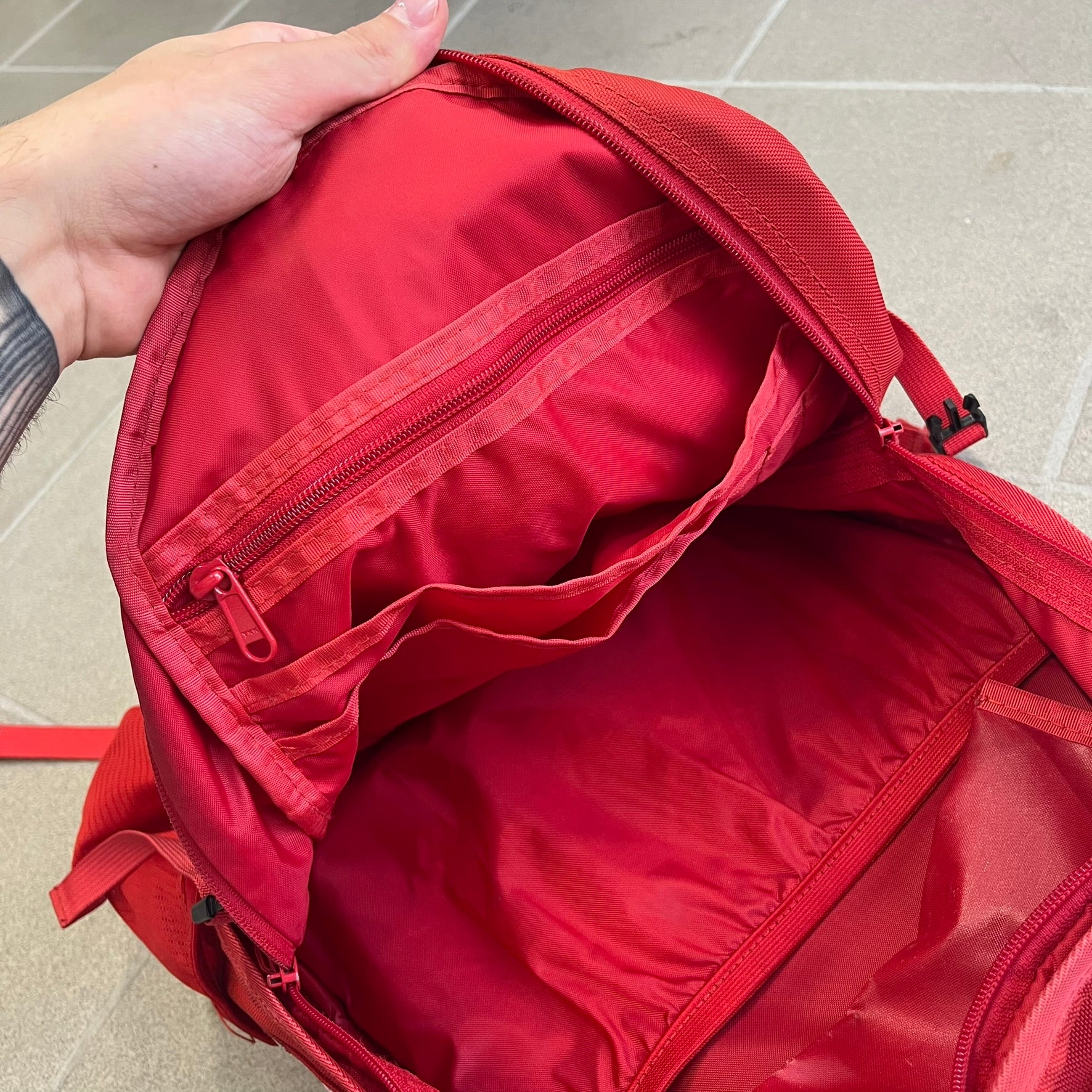 Supreme SS18 Red Backpack – único13