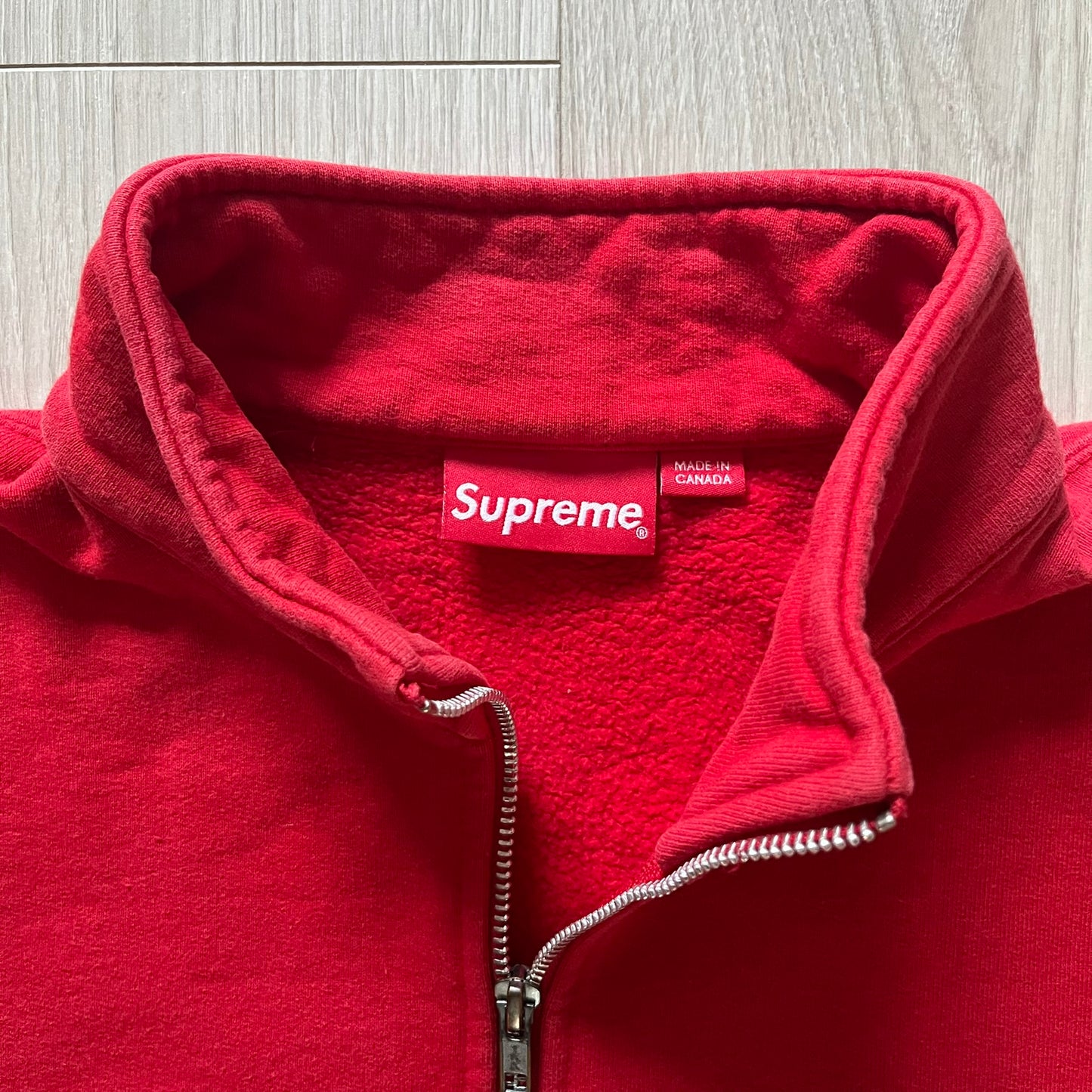 Supreme World Famous FW16 Red 1/4 Zip Pullover