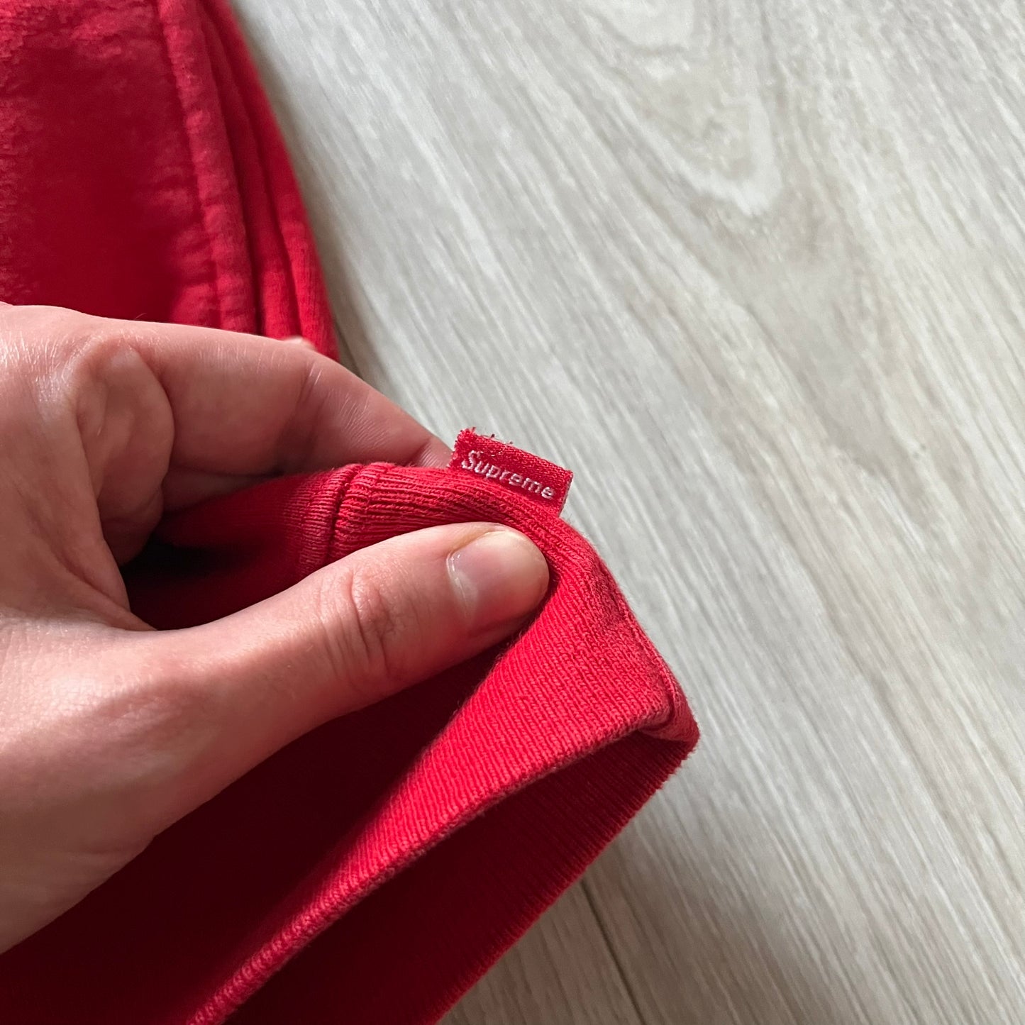 Supreme World Famous FW16 Red 1/4 Zip Pullover