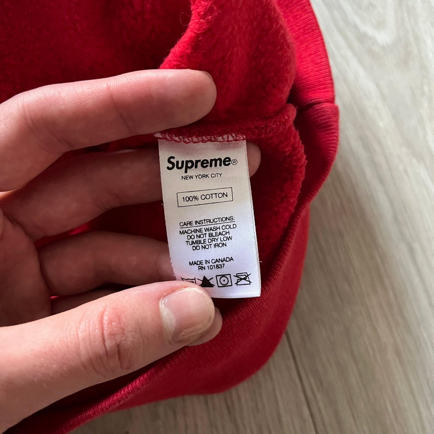 Supreme World Famous FW16 Red 1/4 Zip Pullover