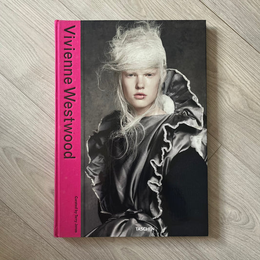 Taschen Terry Jones: Vivienne Westwood hardcover book explores the legacy of one of Britain’s most influential fashion designers through the lens of i-D magazine. Spanning from her punk roots in the 1980s to her status as a global icon, it captures interviews, features, and imagery that document her revolutionary impact on fashion and culture. With 120 pages of rare photographs, biographical insights, and contributions from leading voices like Juergen Teller, Nick Knight, and Terry Jones, this book is both 