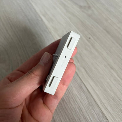 Teenage Engineering YZY 2019 OG Stem Player, an unreleased collaboration between Kanye West and Teenage Engineering. This rare device allows you to isolate stems like vocals, drums, and bass while adding effects such as filters, echo, and distortion. Featuring a sleek, minimalist metal design and ergonomic build, it was first seen during Kanye’s 2019 Sunday Service era and came paired with exclusive extended versions of “Jesus Is King.” Fully compatible with headphones and speakers, it remains a sought-afte