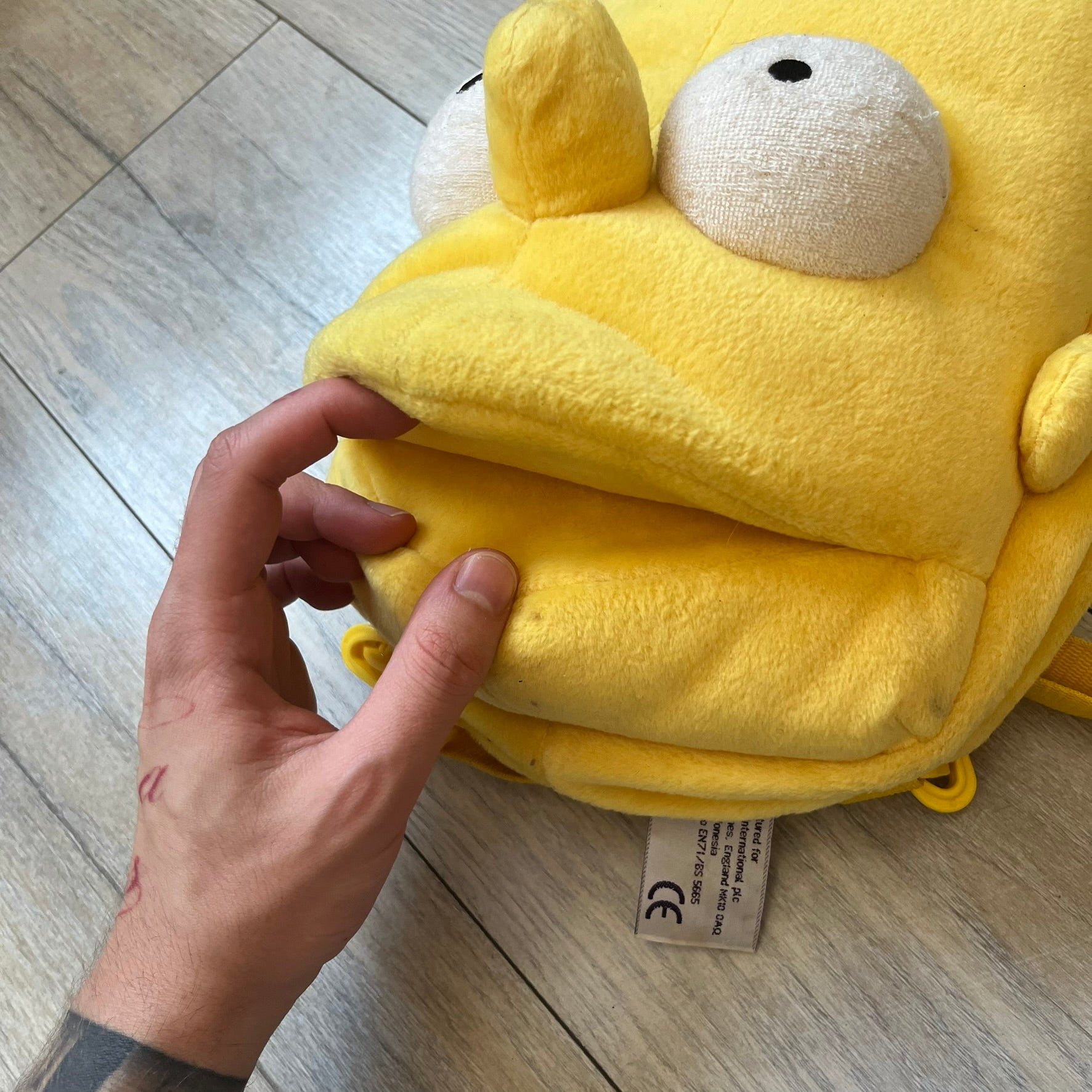 The Simpsons 90's Bart Simpson Head Backpack – único13