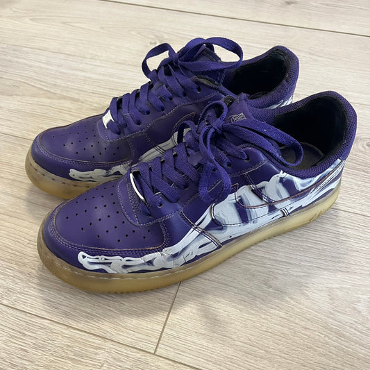 air force 1 low purple skeleton