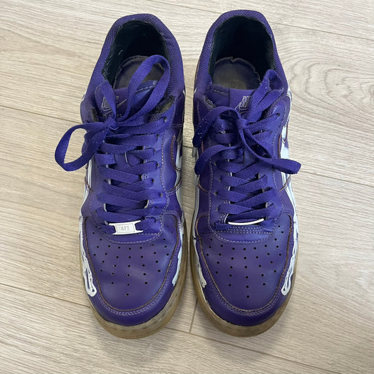 air force 1 low purple skeleton
