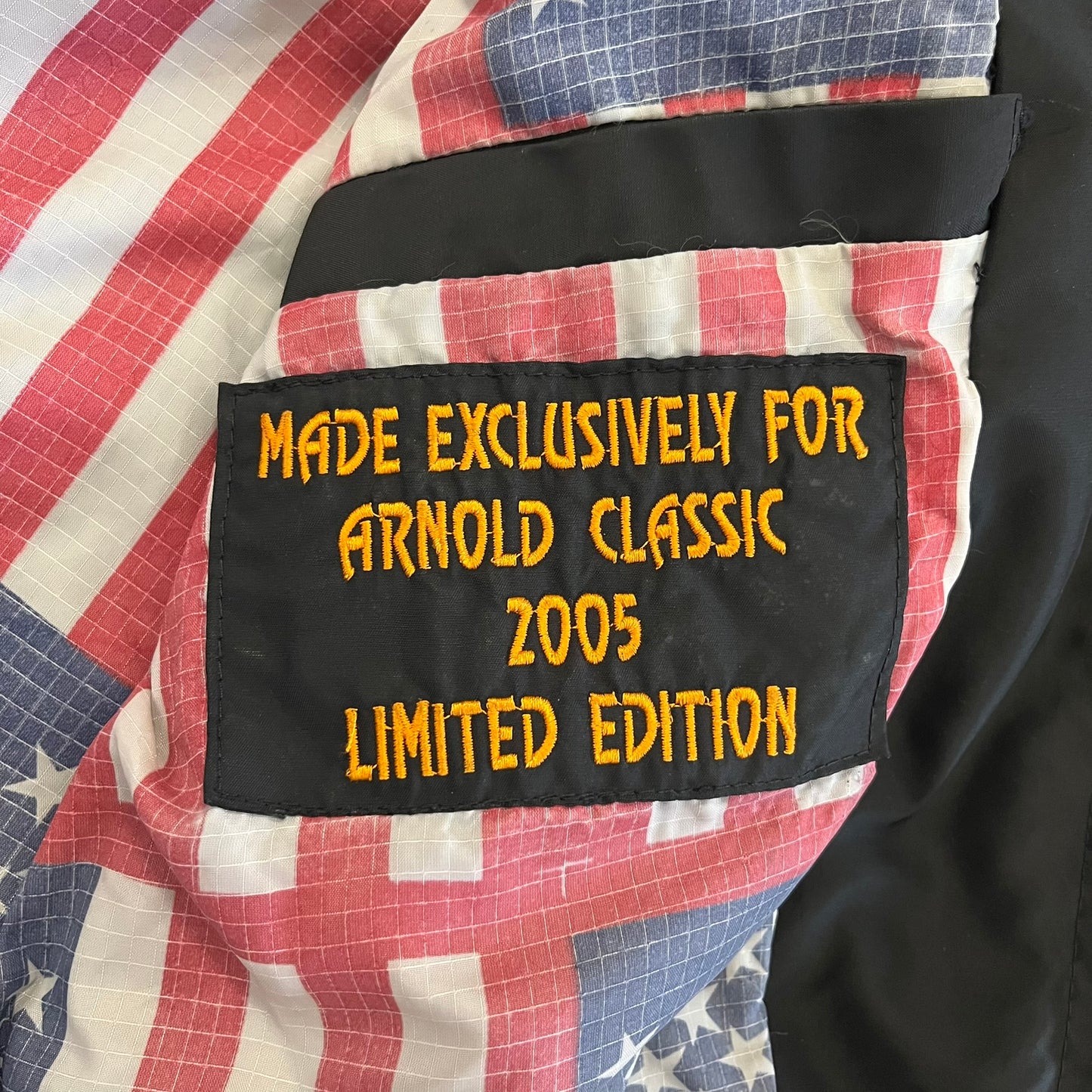 arnold schwarzenegger classic 2005 bomber jacket
