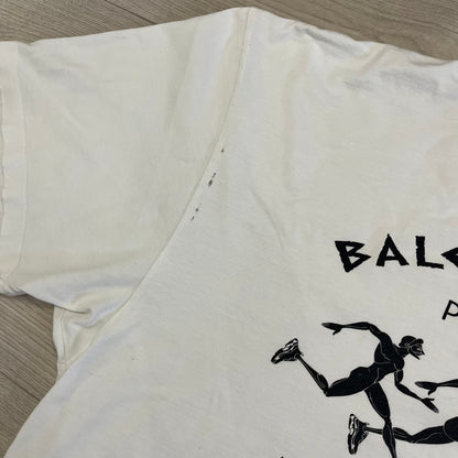 balenciaga paris athletes distressed tee