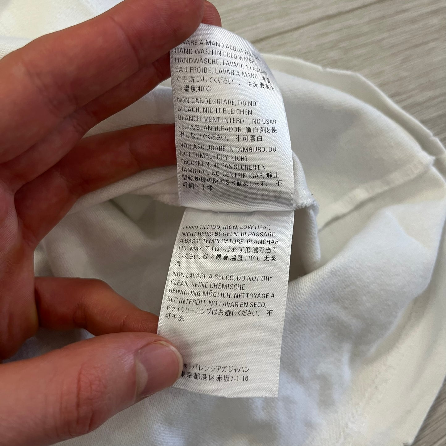 balenciaga paris athletes distressed tee