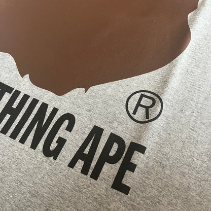 bape by bathing ape gray tee