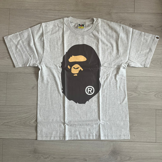bape classic big ape head gray tee