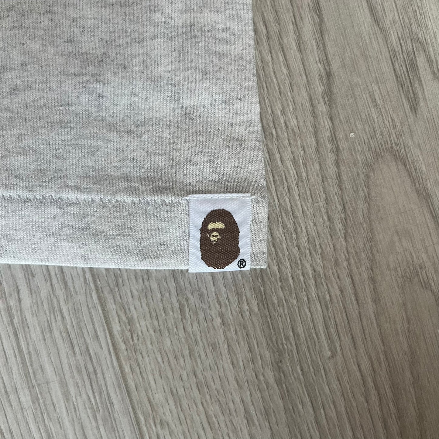 bape classic big ape head gray tee