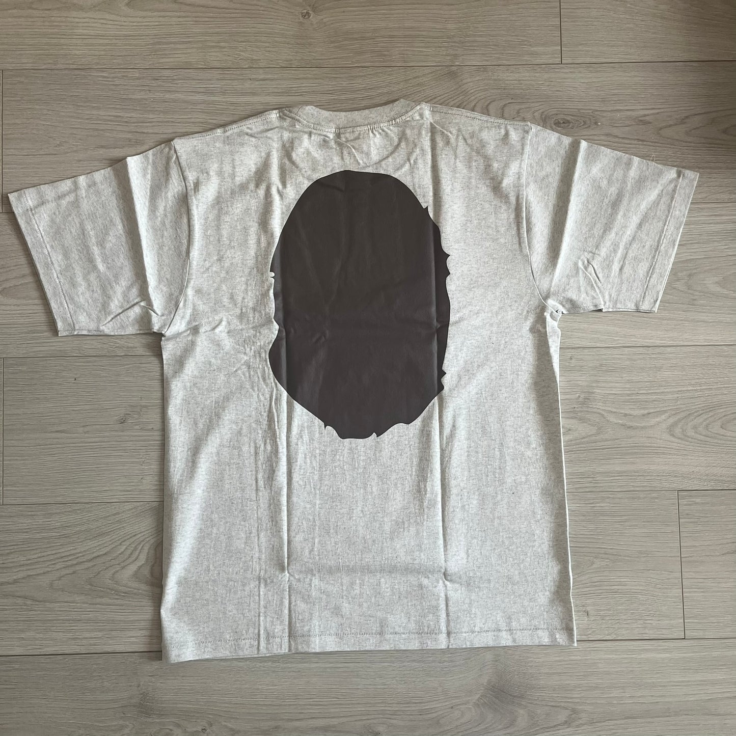 bape classic big ape head gray tee