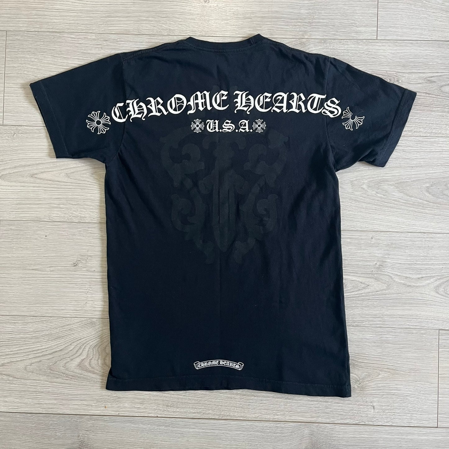 chrome hearts usa flag dagger tee