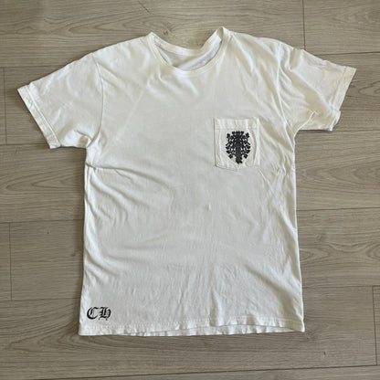 chrome hearts dagger cracked effect tee