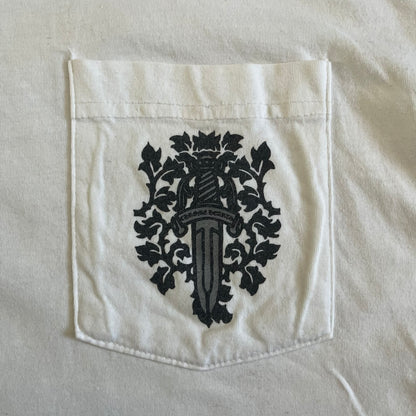 chrome hearts dagger cracked effect tee