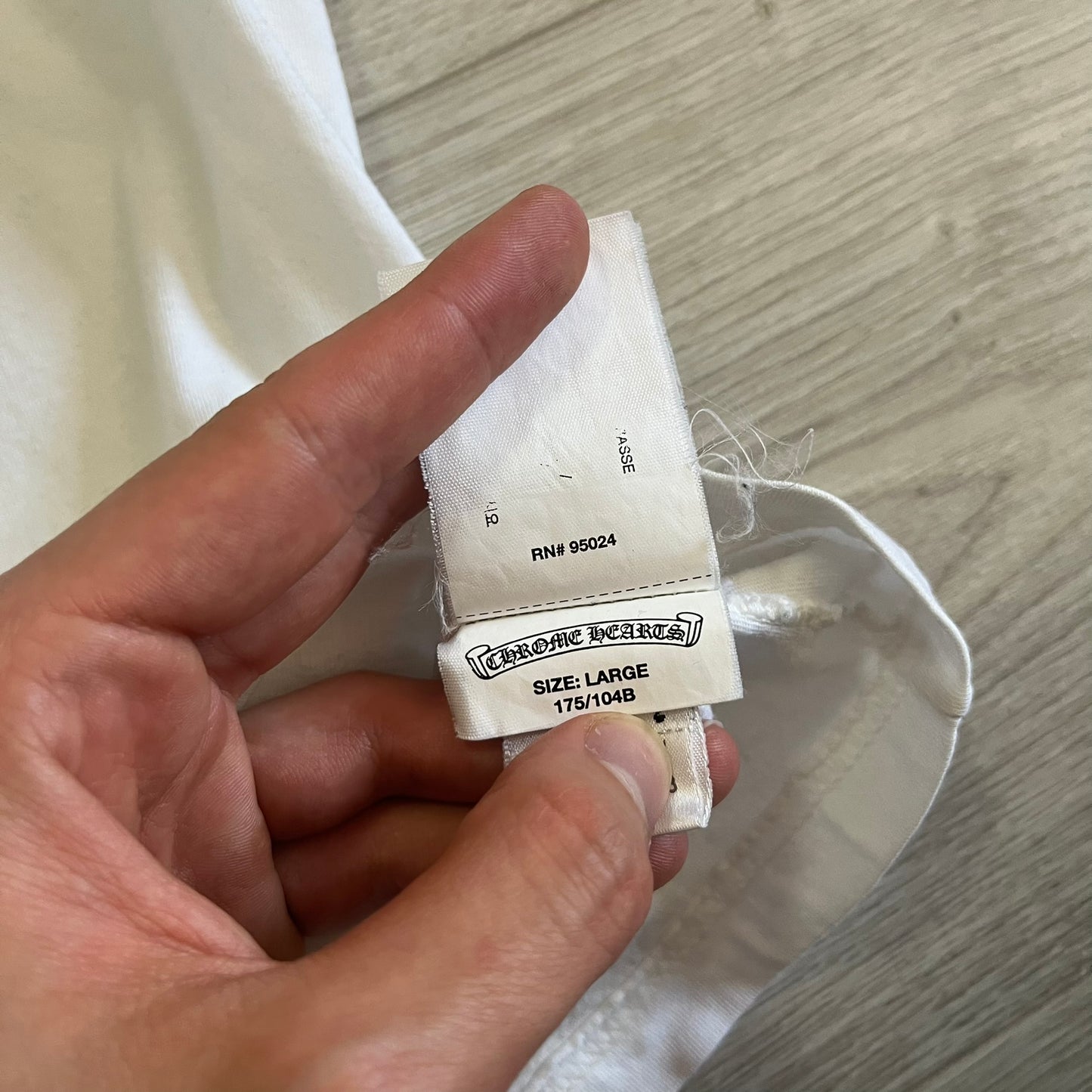 chrome hearts dagger cracked effect tee