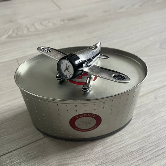 fossil limited edition airplane 54 clock