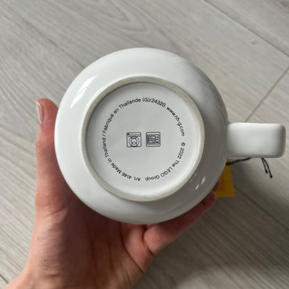 large lego skeleton ceramic mug