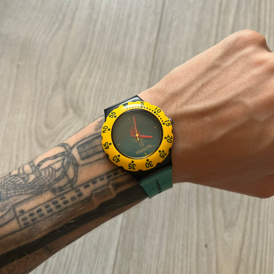 mcdonald's atlanta 1996 olympics analog watch multicolor