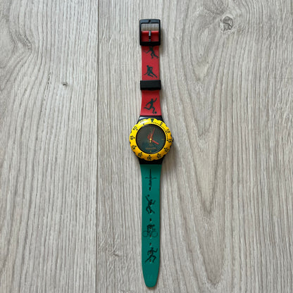mcdonald's atlanta 1996 olympics analog watch multicolor