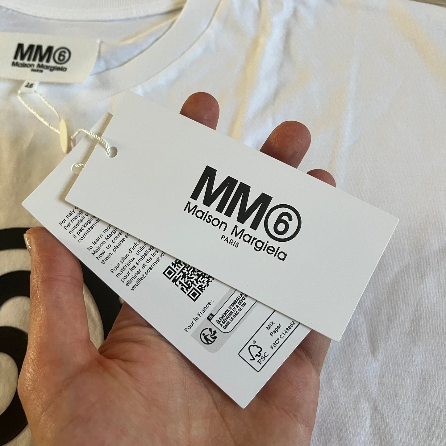 mm6 maison margiela 6 logo tee