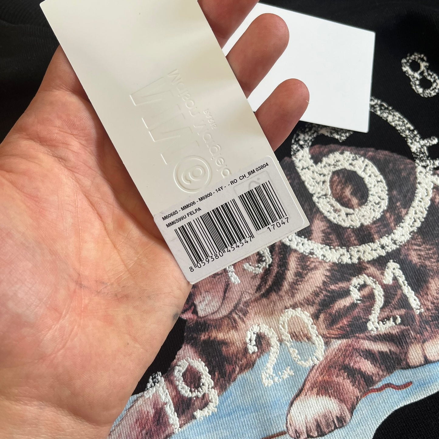 mm6 maison margiela cat sweatshirt