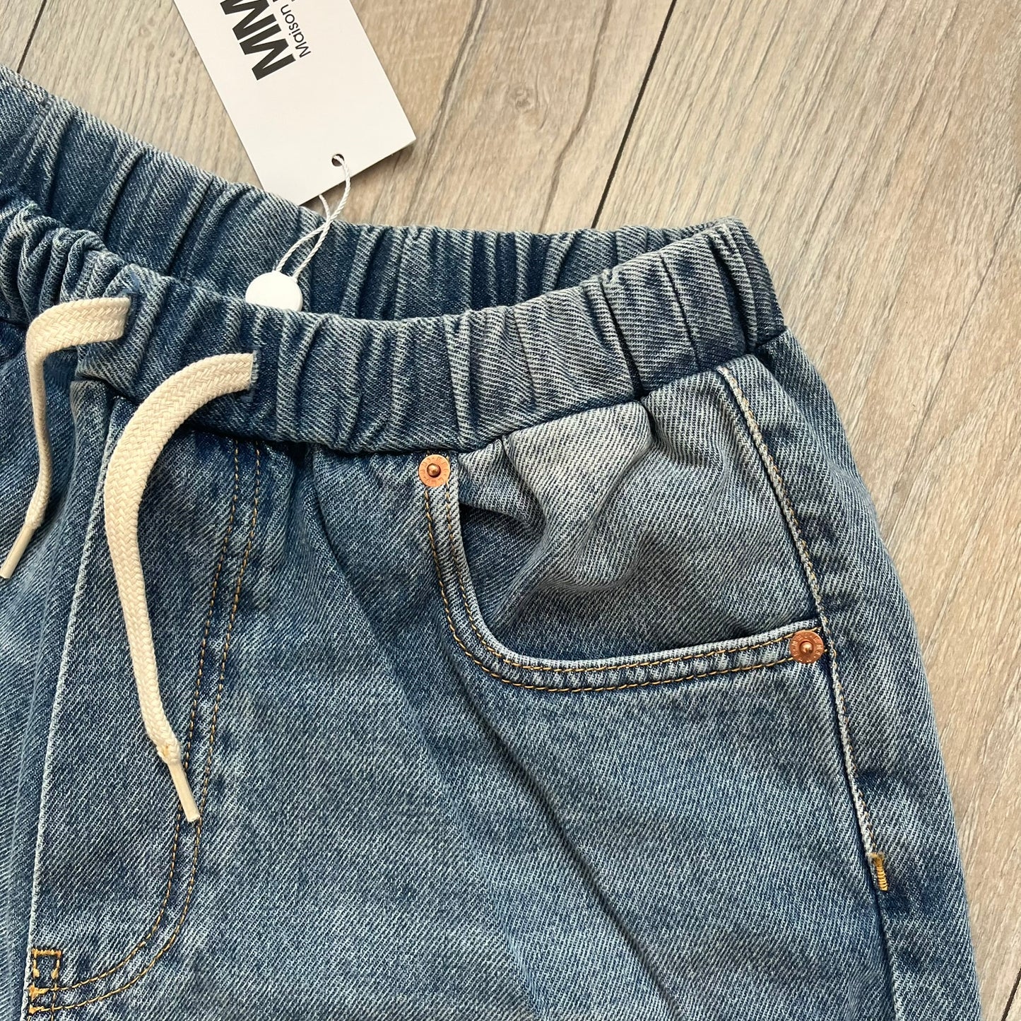 mm6 maison margiela denim shorts