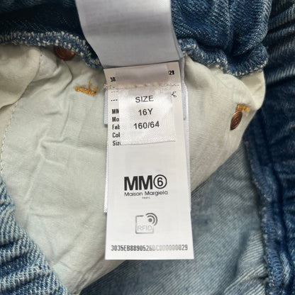 mm6 maison margiela denim shorts