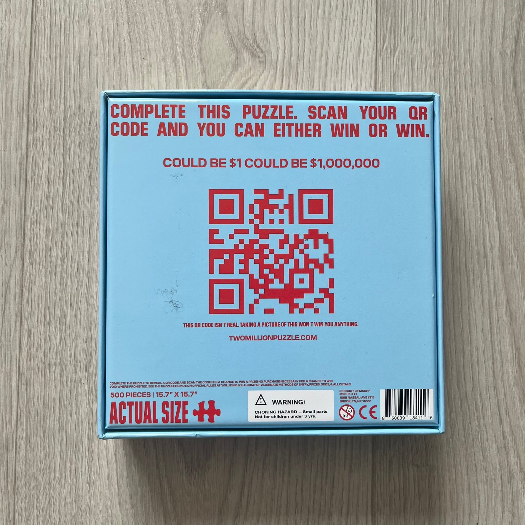 【米国販売限定】MSCHF 2MILLION DOLLAR PUZZLE Amazon.com: MSCHF - Two Million Dollar Puzzle