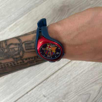 nike triax fc barcelona wk0008 analog watch used