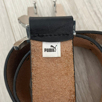 puma rhinestone leather belt