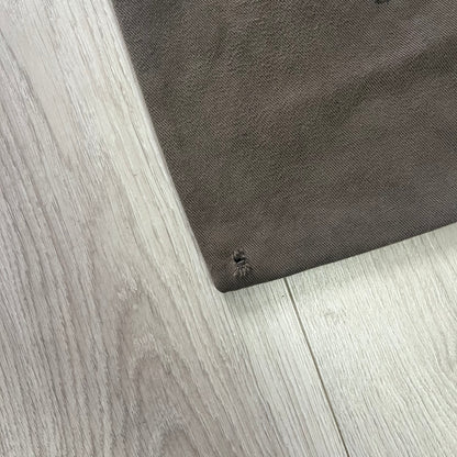 Gray mat on a light wood floor