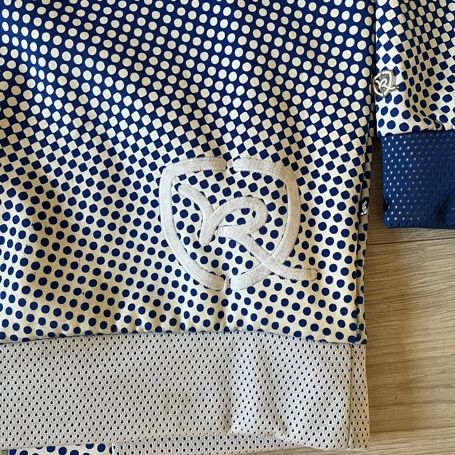 rocawear dotted blue track jacket
