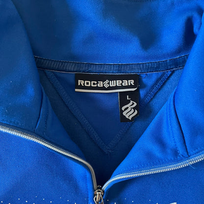 rocawear dotted blue track jacket