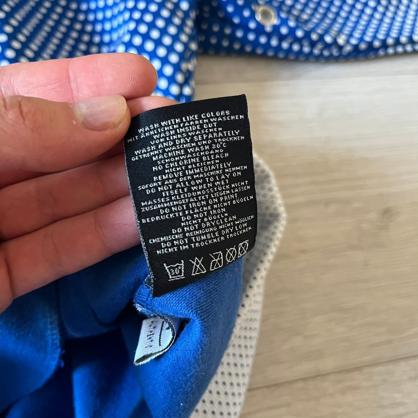 rocawear dotted blue track jacket