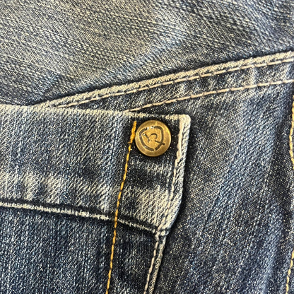rocawear embroided denim shorts