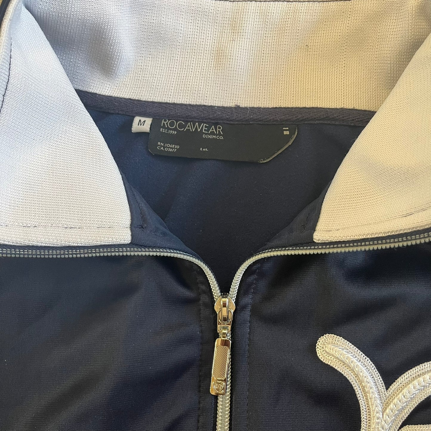 rocawear navy track jacket