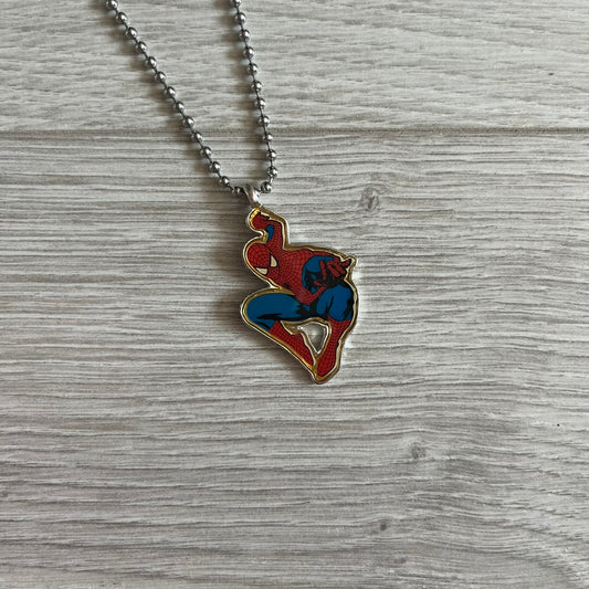 spider-man 2007 silver pendant