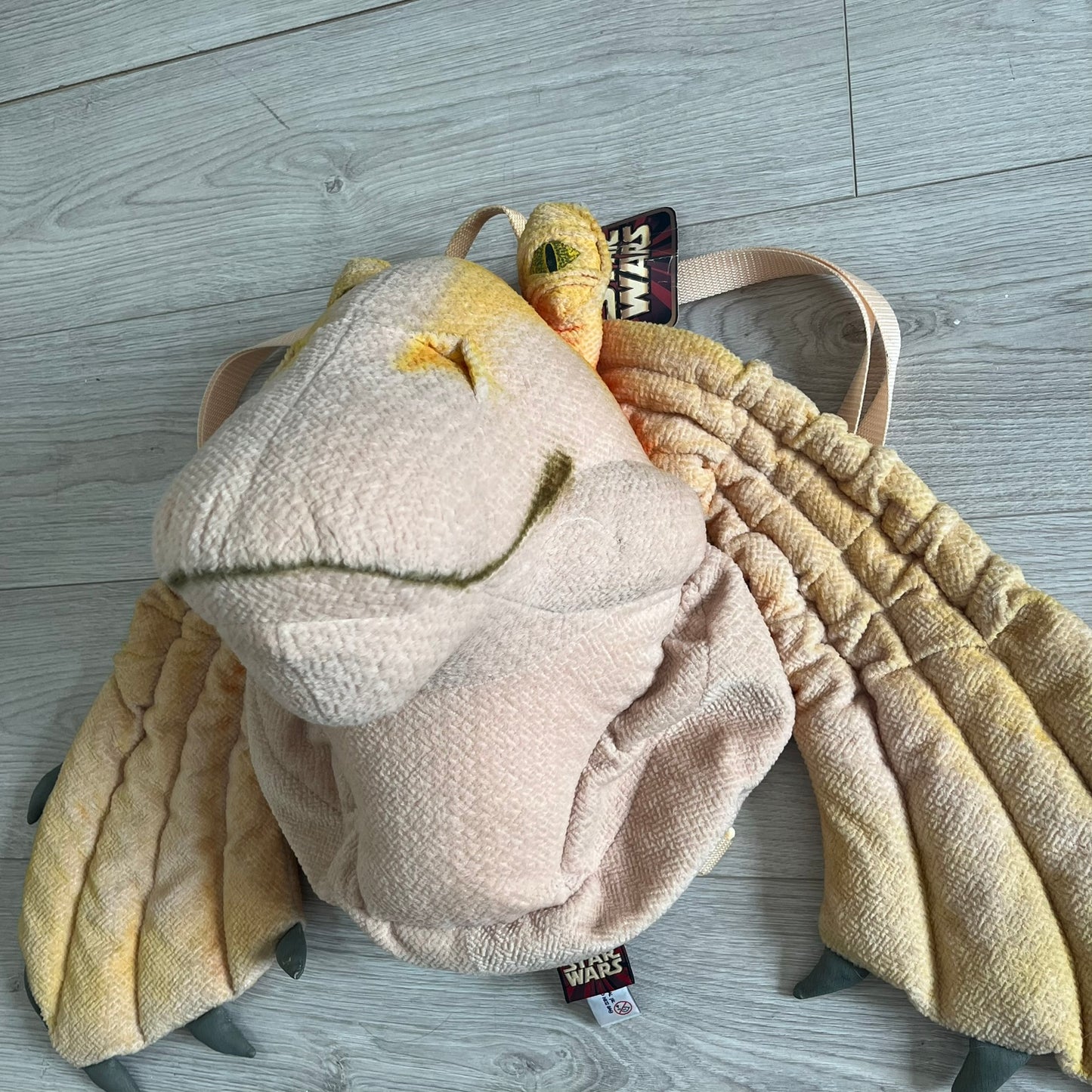 star wars 90's jar jar binks head backpack