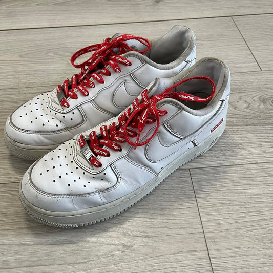 supreme air force 1 low white
