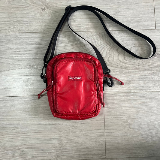 supreme fw17 red shoulder bag