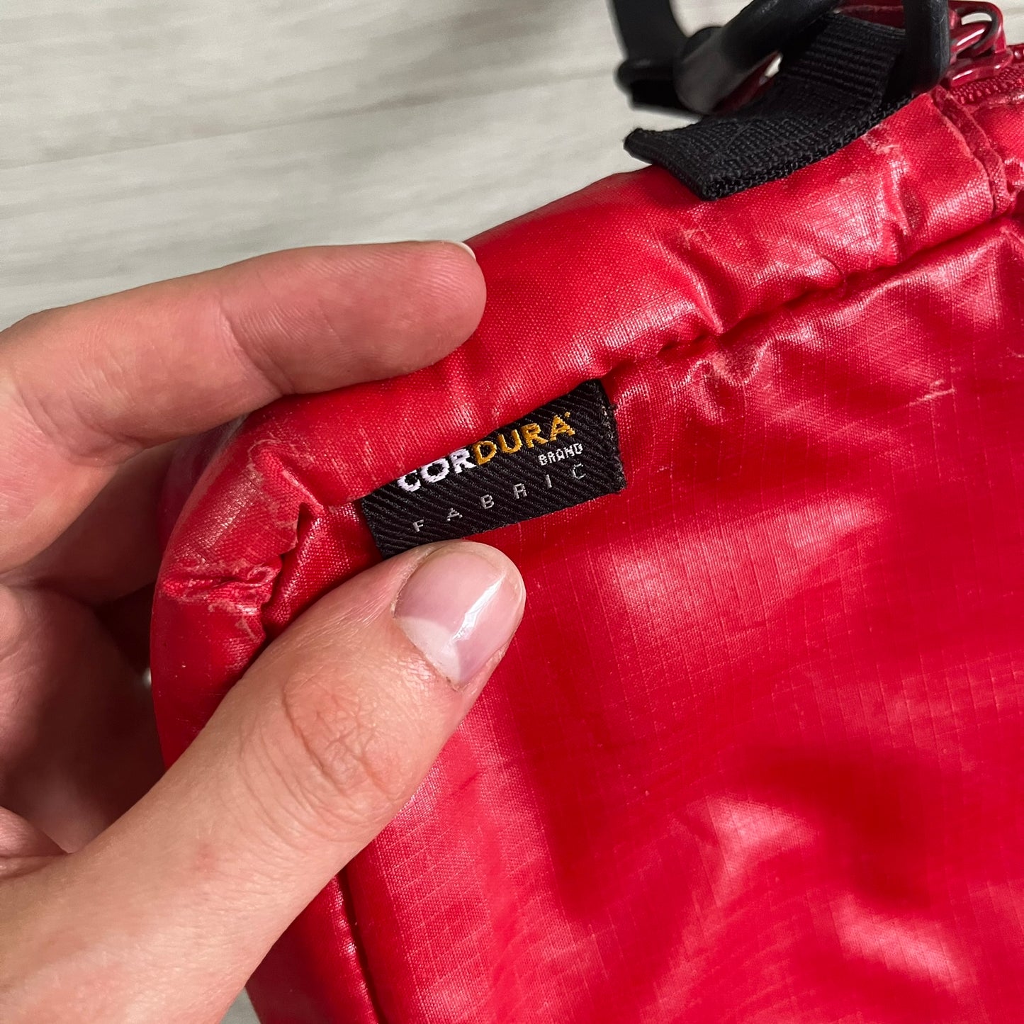 supreme fw17 red shoulder bag